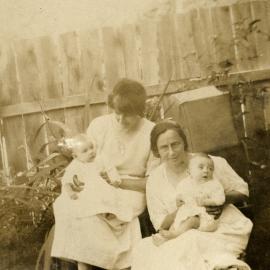 Campbell Family Photograph; Essie and Tot  Campbell with Bette and Mac; ca 1920s