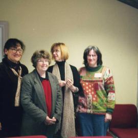 Oral history training, National Library; Meri Ahpene, Yvonne Airey, Judith Fyfe, Nicola Frean.