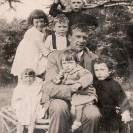 Campbell Family Photograph; Bob Campbell with Children; ca 1920s
