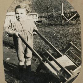 Campbell Family Photograph; Mac with his Cart; ca 1920s