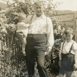 Campbell Family Photograph; Peter, Bob and Mac Campbell; ca 1920s