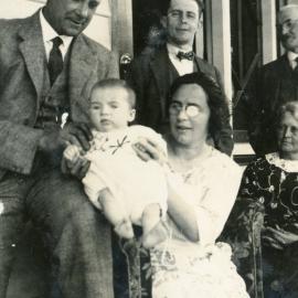 Campbell Family Photograph; Bob and Tot Campbell with son Mac; ca 1920s
