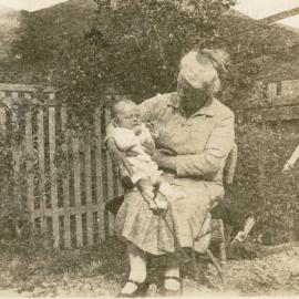 Campbell Family Photograph; Grandma McKendry with Mac Campbell; ca 1920s