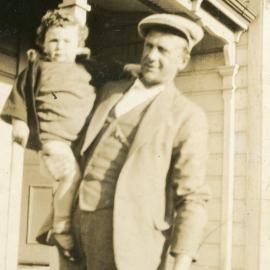 Campbell Family Photograph; Bob Campbell with son Mac; ca 1920s