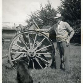 Kenneth Geange with sheep dog Danny