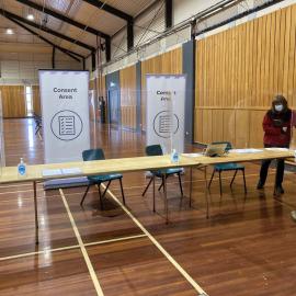 Setting Up Community Vaccination Clinic; Covid 19; August 2021