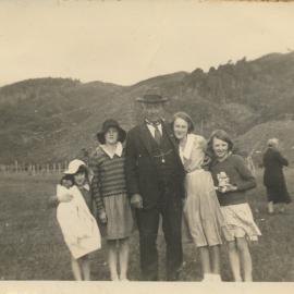 William Grieg with family members at Rangimarie Farm