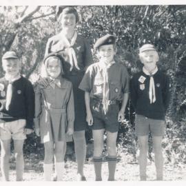 Boy Scouts Pinehaven Group; Family in Uniform for Church Parade; 1971
