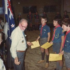 Pinehaven Scout Group; Scouts Receive "Chief Scouts Award"; 1982