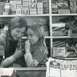 Pinedale Dairy; Heather and Jacqueline Baker; ca 1970s