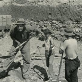 Wallaceville Animal Research Centre; Excavating for Boiler Room, Nov 1938