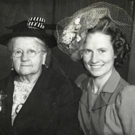 Mary Ann McCurdy and Flora Hoskins (nee Danahay); No date
