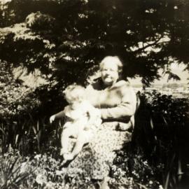 Mary Ann McCurdy with Grandson, Lawrence Cook; no date