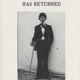 Graham Stokes as Charlie Chaplin; ca 1980s