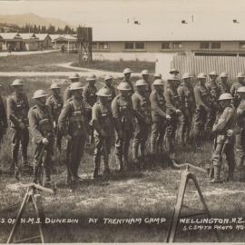 Trentham Camp; Royal Marines of H.M.S Dunedin; ca WW1