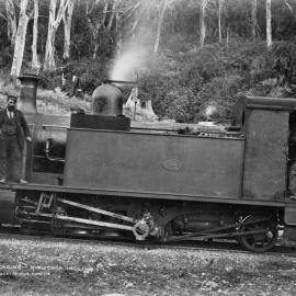 Fell engine on the Rimutaka Incline; ca 1886