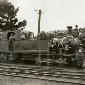 S Class Fairlie 213 Locomotive; Upper Hutt; ca 1900