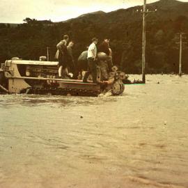 Flood with Bulldozer; ca 1965