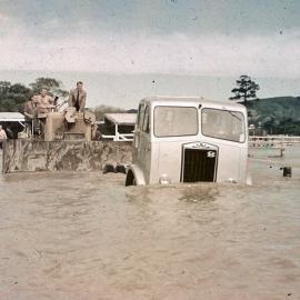 Flooded Yard with Truck; ca 1965