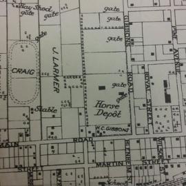 Map of Remount Depot; 1914 -1916
