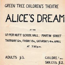Upper Hutt Green Tree Children's Theatre; ca 1980s