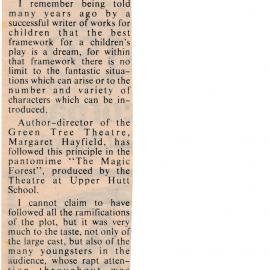 Upper Hutt Green Tree Children's Theatre; ca 1980s