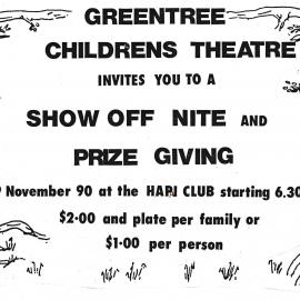 Upper Hutt Green Tree Children's Theatre; ca 1980s