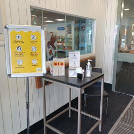 Vaccine Pass Notifications at Upper Hutt Central Library; 2022