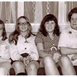 Frank Dewhurst , Debbie Roberts, Kim Dewhurst and Mavis Roberts; ca 1960s