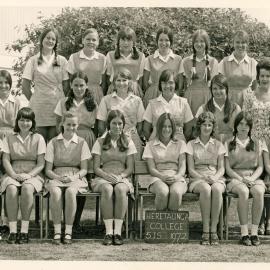 Heretaunga College; Class Photo, 1972