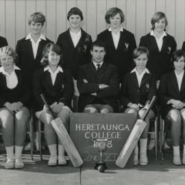 Heretaunga College; Cricket 2nd XI; 1968