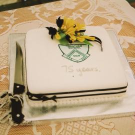 Trentham School 75th Reunion; Celebration Cake; 2004