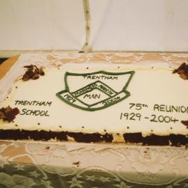 Trentham School 75th Reunion; Celebration Cake; 2004