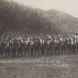 CYC [?] Go Swimming; Trentham Military Camp; 1914 