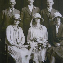 Wedding: Jessie Munn (nee Benge) and Wilf Munn; late 1920s