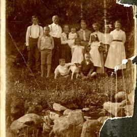 Sharman Marsh Family Photo Album; Poulson Family Group Photo; ca. 1917