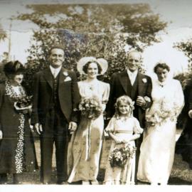 Sharman Marsh Family Photo Album; Poulson and Springgay Wedding; March 1938