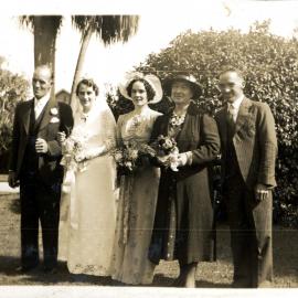 Sharman Marsh Family Photo Album; Poulson and Springgay Wedding; March 1938