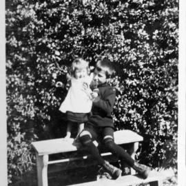 Sharman Marsh Family Photo Album; David Poulson and Holly; ca. 1925-30