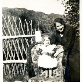 Sharman Marsh Family Photo Album; Beatrice Poulson and Holly; ca. 1925-30