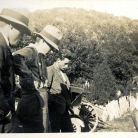 Sharman Marsh Family Photo Album; Hector and Sydney Poulson with Hector Hazelwood ca. 1924-39