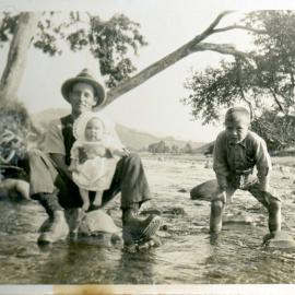 Sharman Marsh Family Photo Album; Hector, Eda and Tom Poulson; ca. 1928