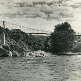 Frank Benge's Suspension Bridge; ca. 1935