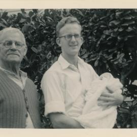 Frank, Vin and Lynette Benge; 1958