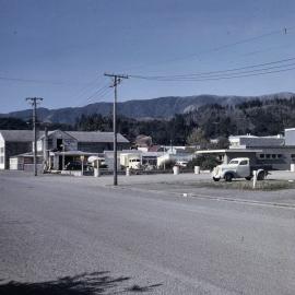 Queen Street with Hazelwoods Bakehouse Building; ca. 1960s