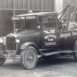 Benge's Tow Truck; Princes Street; ca. 1940s