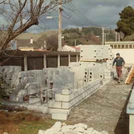 Upper Hutt School; Construction of new changing shed at pool; 1985