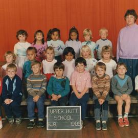 Upper Hutt School; Class photo Rm 8; 1988