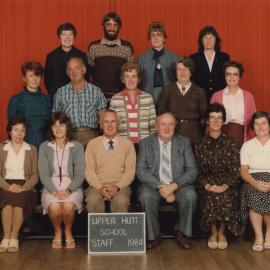 Upper Hutt School; Staff photo; 1984