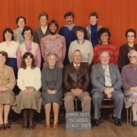 Upper Hutt School; Staff photo; 1983